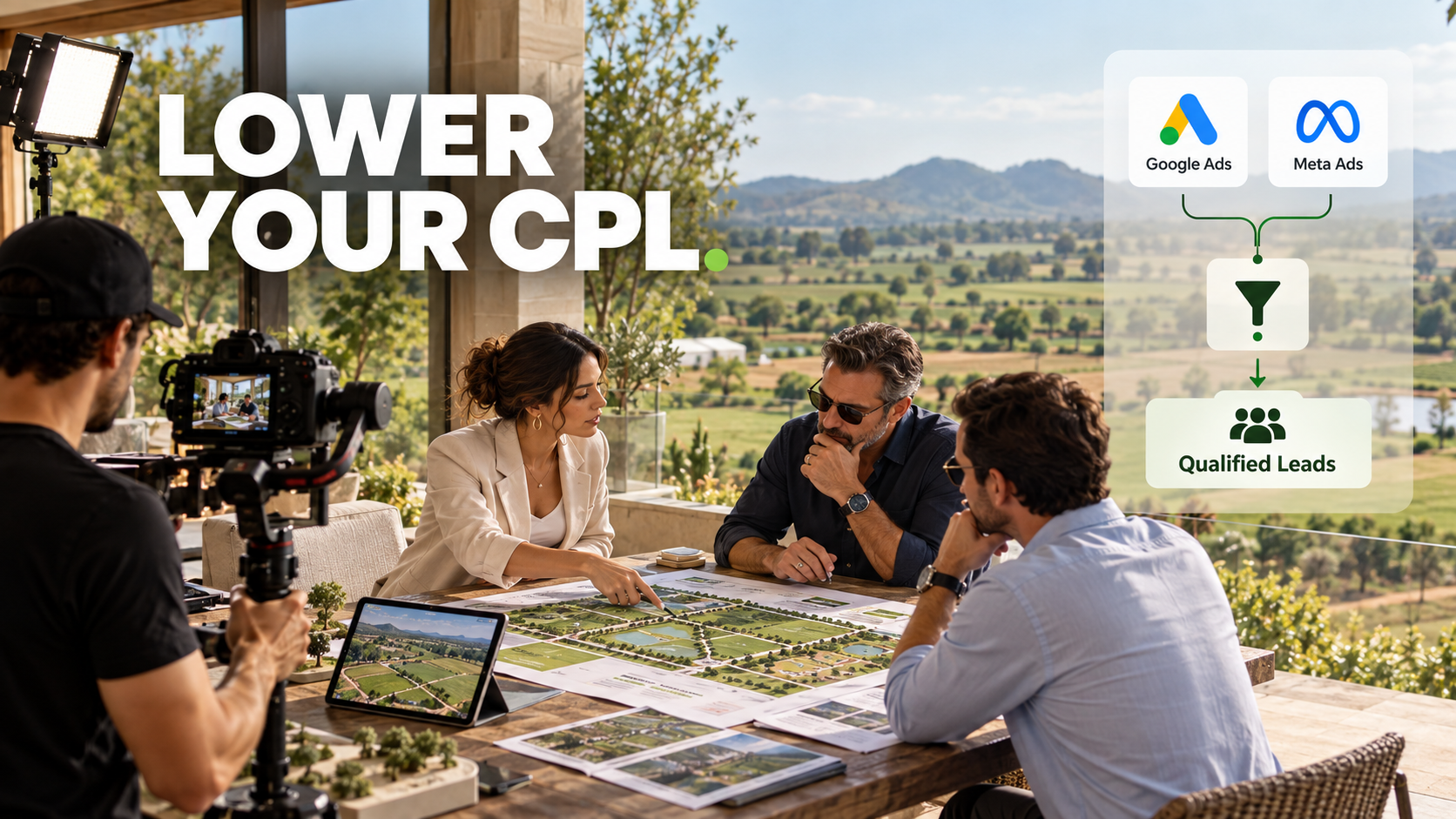 Property media production and paid advertising working together to reduce wasted acquisition spend and generate qualified real-estate enquiries
